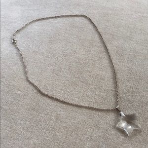 RARE Tiffany Clear Crystal Star Necklace